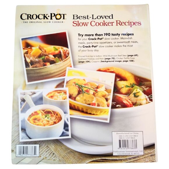 CROCK POT THE ORIGINAL SLOW CCOOKER BEST LOVED SLOW COOKER RECIPES NWT - Picture 3 of 7